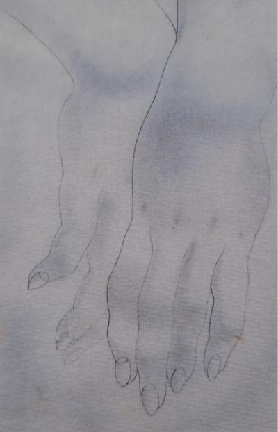 Léonard Foujita (d’après) - Etude de mains - Impression d’art, signée 2