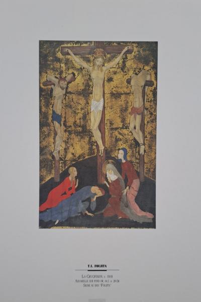 Léonard Foujita (d’après) - La crucifixion - Impression d’art 2
