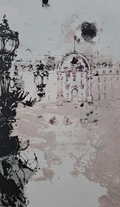 Jean-Paul Brusset - L’Hotel des Invalides, Pont Alexandre III - Lithographie originale signée et numérotée par l’artiste 2