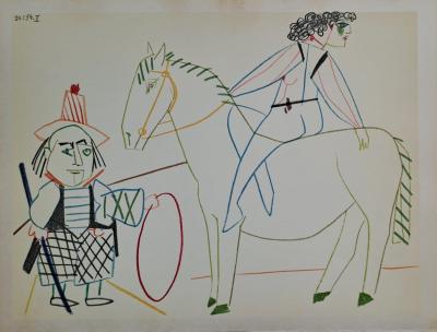Pablo Picasso - The Horsewoman and the Troubadour, 1954 - Lithograph 2