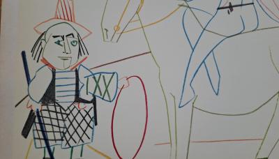 Pablo Picasso - The Horsewoman and the Troubadour, 1954 - Lithograph 2