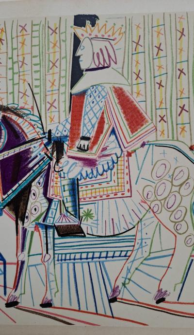 Pablo Picasso - Le roi et la femme nue au chapeau, 1954 - Lithographie 2