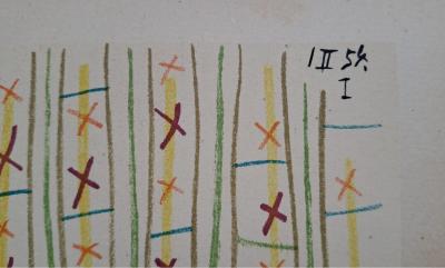 Pablo Picasso - Le roi et la femme nue au chapeau, 1954 - Lithographie 2