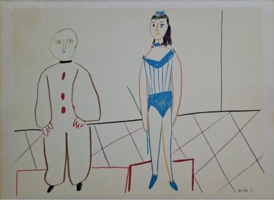 Pablo Picasso - L’acrobate et le clown, 1954 - Lithographie 2