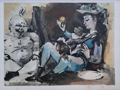 Pablo Picasso - La femme, le singe et le sage, 1954 - Lithographie 2