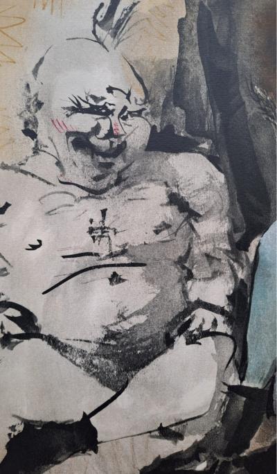 Pablo Picasso - La femme, le singe et le sage, 1954 - Lithographie 2