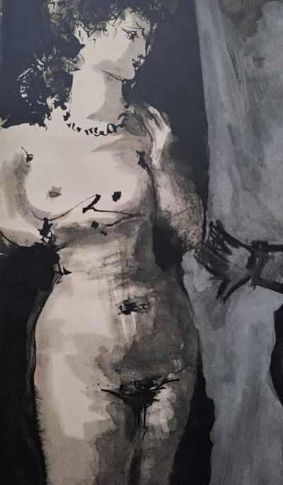 Pablo Picasso - La femme nue et l’artiste, 1954 - Lithographie 2
