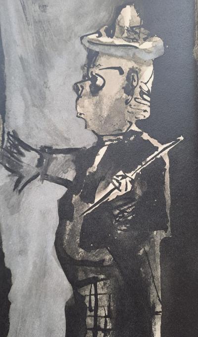 Pablo Picasso - La femme nue et l’artiste, 1954 - Lithographie 2