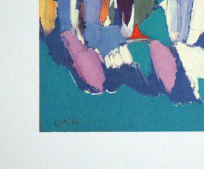 André LANSKOY (after) - Ville fantôme, 1960 - Offset lithography signed 2