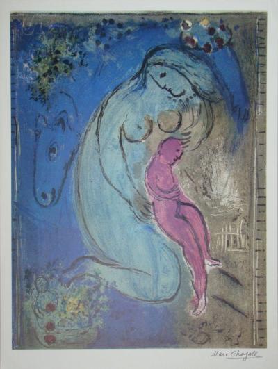 Marc CHAGALL (d’après) - Quai aux fleurs, 1981 - Tirage offset signé