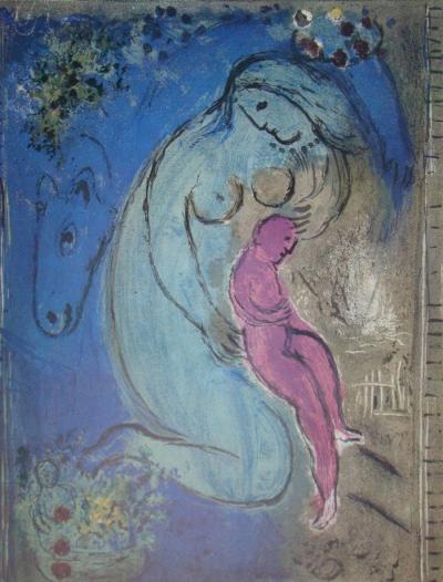 Marc CHAGALL (d’après) - Quai aux fleurs, 1981 - Tirage offset signé 2