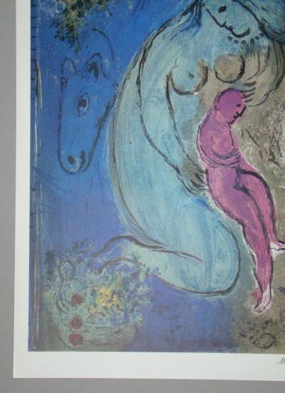 Marc CHAGALL (d’après) - Quai aux fleurs, 1981 - Tirage offset signé 2