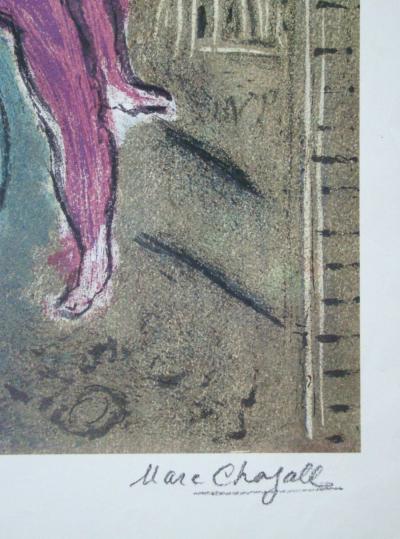 Marc CHAGALL (d’après) - Quai aux fleurs, 1981 - Tirage offset signé 2