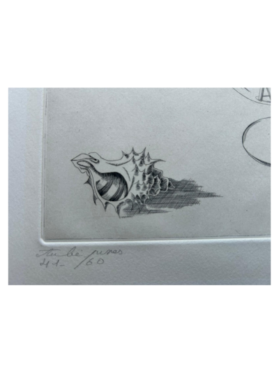 Michel Beret - Aubépines - Gravure originale signée et titrée 2