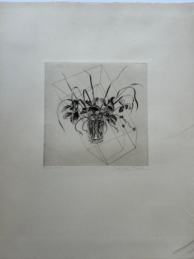 Michel Beret - Strawberries - Original engraving, signed and titled 2