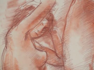 Antoniucci VOLTI : Trois femmes au bain, Dessin original signé 2