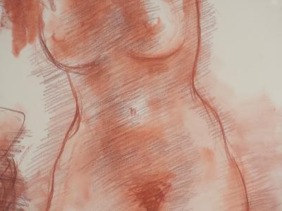 Antoniucci VOLTI : Trois femmes au bain, Dessin original signé 2