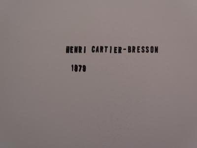 Henri Cartier-Bresson - Academician on his way to Nôtre-Dame, Paris, 1979 - Photolithograph 2