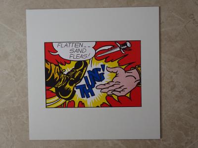 Roy Lichtenstein - Aplatir les puces des sables d’espèces menacées, 1987 - Serigrahy 2