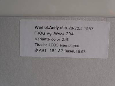 Andy Warhol - Frog , from Endangered Species -  1987, serigrahy 2