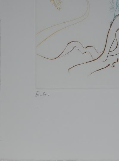 Salvador Dali - Paradis Perdu : L’arbre de la connaissance, 1974 - Gravure originale signée 2