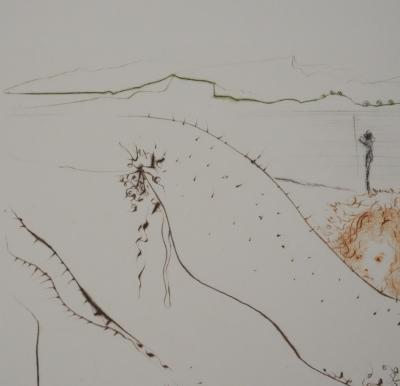 Salvador Dali - Décaméron : Le tonneau, 1972 - Gravure originale signée 2