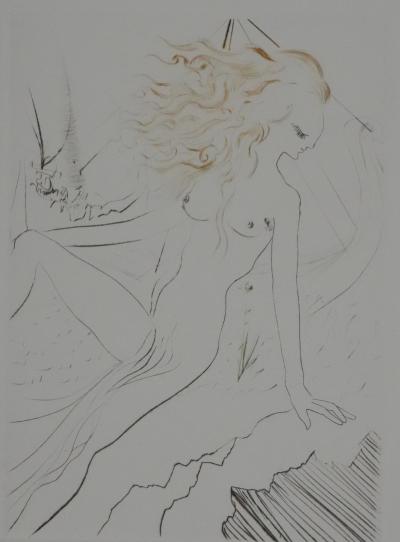 Salvador Dali - Décaméron : La fiancée du roi de Garbe, 1972 - Gravure originale signée 2