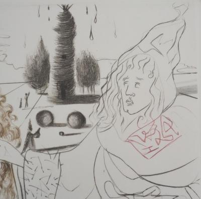 Salvador Dali - Décaméron : La femme adultère, 1972 - Gravure originale signée 2