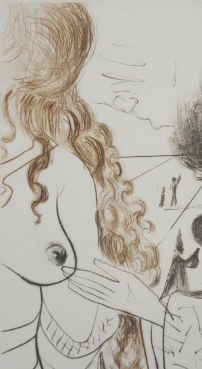 Salvador Dali - Décaméron : La femme adultère, 1972 - Gravure originale signée 2