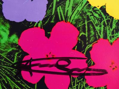 Andy Warhol - Fleurs, 1970, Lithographie offset signée 2