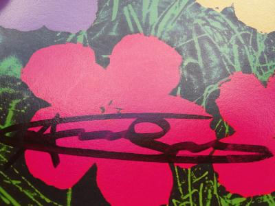 Andy Warhol - Fleurs, 1970, Lithographie offset signée 2