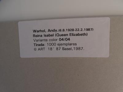 Andy Warhol - Queen Elizabeth, 1987 - Serigrahy 2