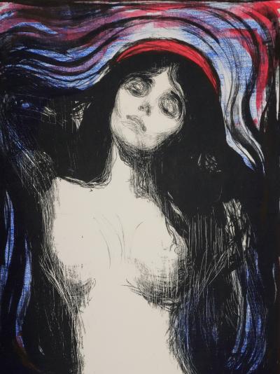 Edvard MUNCH : La Madone, Lithographie signée 2
