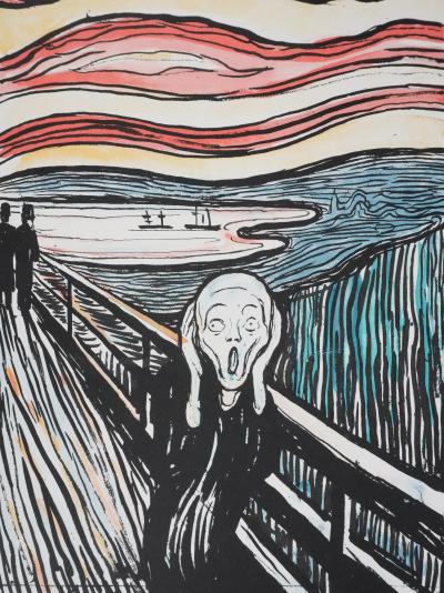 Edvard MUNCH : Le Cri, Lithographie signée 2