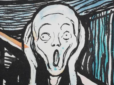 Edvard MUNCH : Le Cri, Lithographie signée 2