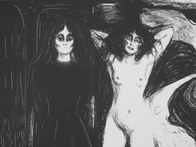 Edvard MUNCH : Les trois âges de la femme, Lithographie signée 2