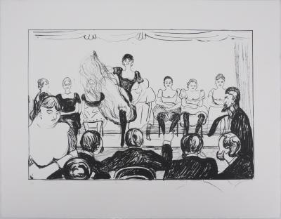 Edvard MUNCH : Cabaret, Lithographie signée 2
