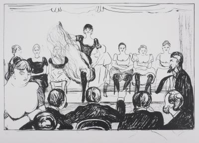 Edvard MUNCH : Cabaret, Lithographie signée 2