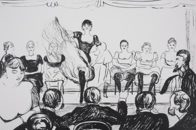 Edvard MUNCH : Cabaret, Lithographie signée 2