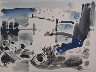 Maurice-Elie Sarthou - Composition - Aquarelle, signée 2