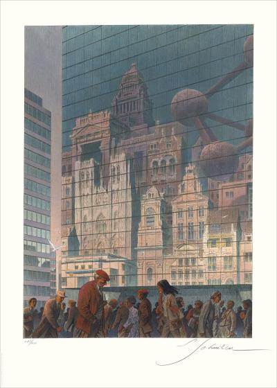 François SCHUITEN, Bruxelles, un rêve capital, offset, 70x50cm, 2026