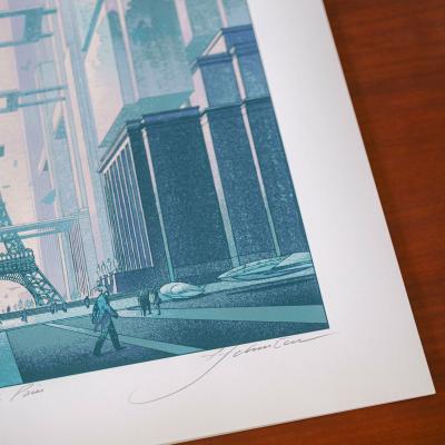 François SCHUITEN, Revoir Paris, sérigraphie 2