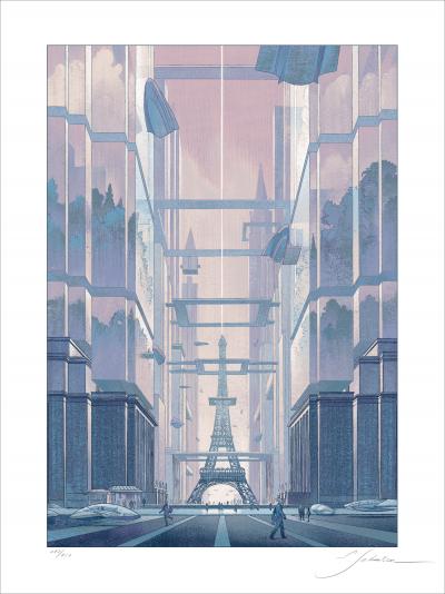 François SCHUITEN, Revoir Paris, sérigraphie 2
