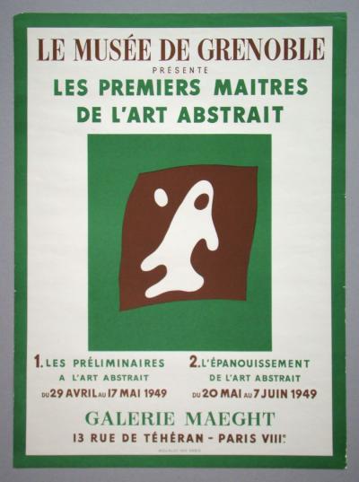 Jean Hans ARP - Yeux et Nez, 1949 - Original exhibition poster 2