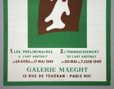 Jean Hans ARP - Yeux et Nez, 1949 - Original exhibition poster 2