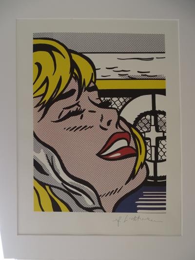 Roy Lichtenstein (d’après) - Fille à bord, lithographie de 1987 2