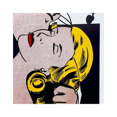 Roy Lichtenstein - The Kiss (Guggenheim), 1993, sérigraphie 2