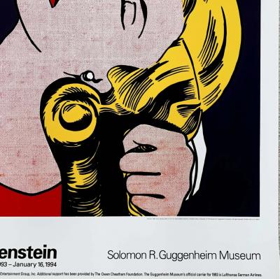 Roy Lichtenstein - The Kiss (Guggenheim), 1993, sérigraphie 2