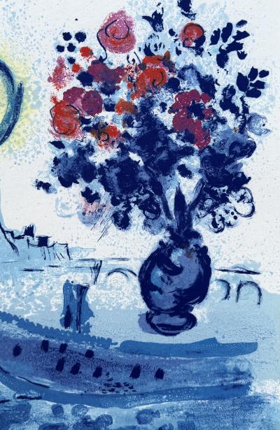 Marc CHAGALL - Bateau mouche au bouquet, 1962 - Lithographie originale 2