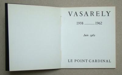 Victor VASARELY (d’après) - Vasarely, 1962 - Catalogue d’exposition 2